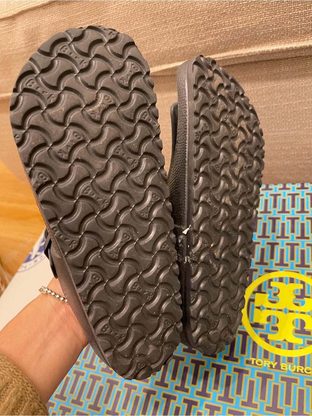Birkenstock Brown EVA Thong Sandals - Picture 2 of 4